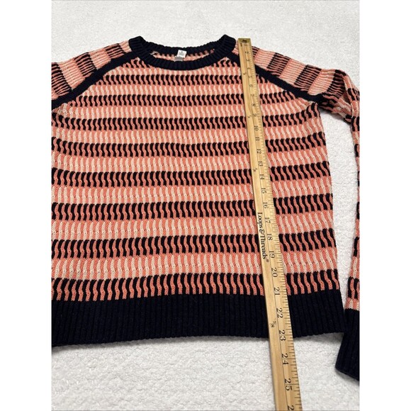 LULULEMON Devi Crew Knit Sweater Sz 4 Cotton Plum Peach Naval Blue $118 - Picture 4 of 7